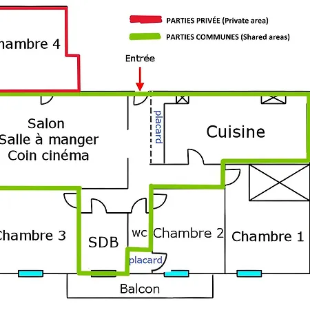 Spacieux 90m2 4 Chambres, Proche Mer, Climatisation, Confort Entier Ou A La